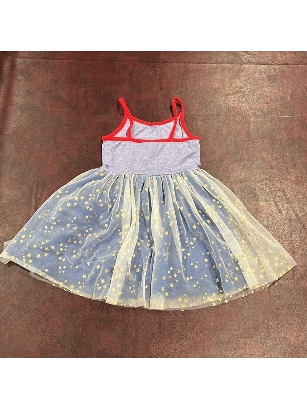Wonder Woman Girls Kids Tulle Tank Dress  - Size Medium (7/8) - Picture 6 of 13